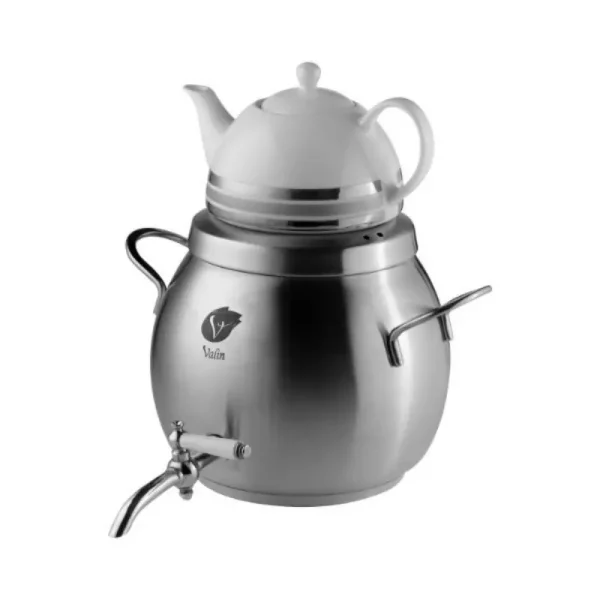 کتری و قوری والین مدل النا دسته استیل براق کد k007